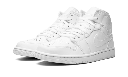 Air Jordan 1 Mid "Triple White" 554724 130