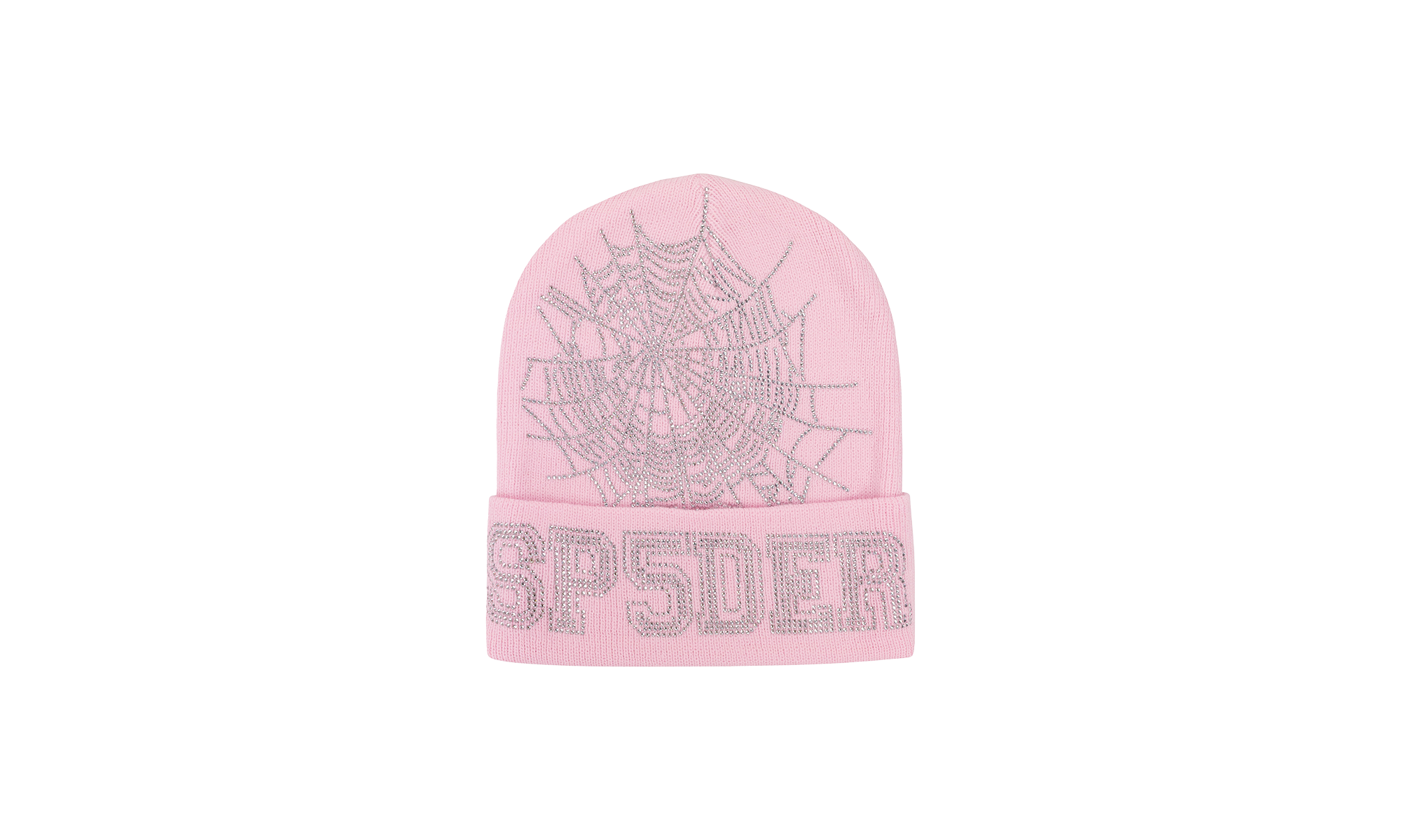 Rhinestone Web Beanie "Pink" SP5der127