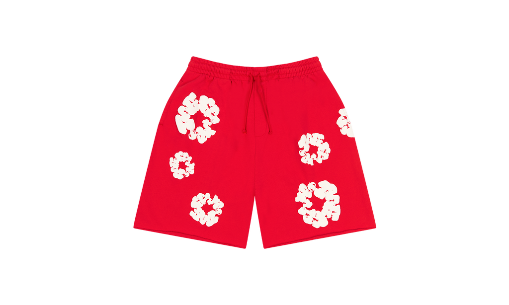 Cotton Wreath Sweatshorts "Red" DT164