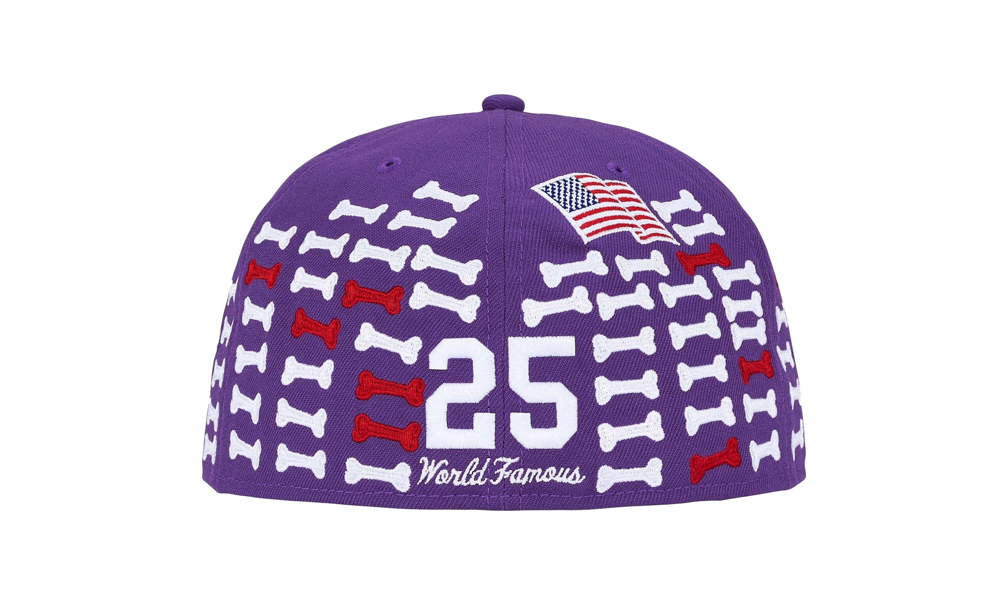 Bones Box Logo New Era 59Fifty Fitted Hat "Purple" SU26349