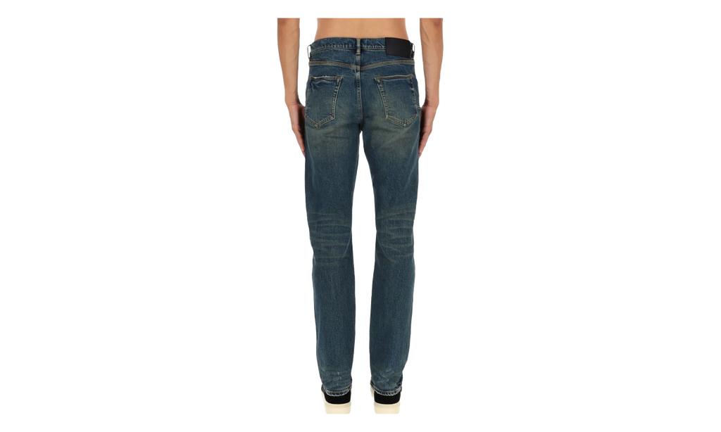 P005 Stratos Vintage Knee Slit Jeans "Dark Indigo" P005 SVKD425