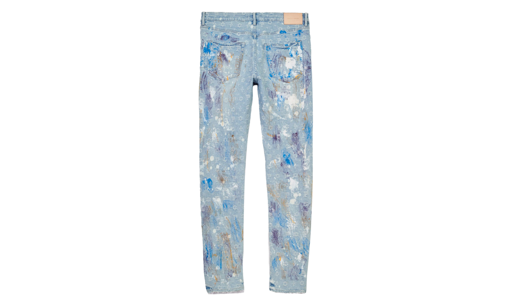 Paint Over Jacquard Monogram Jeans P001 LBPJ222