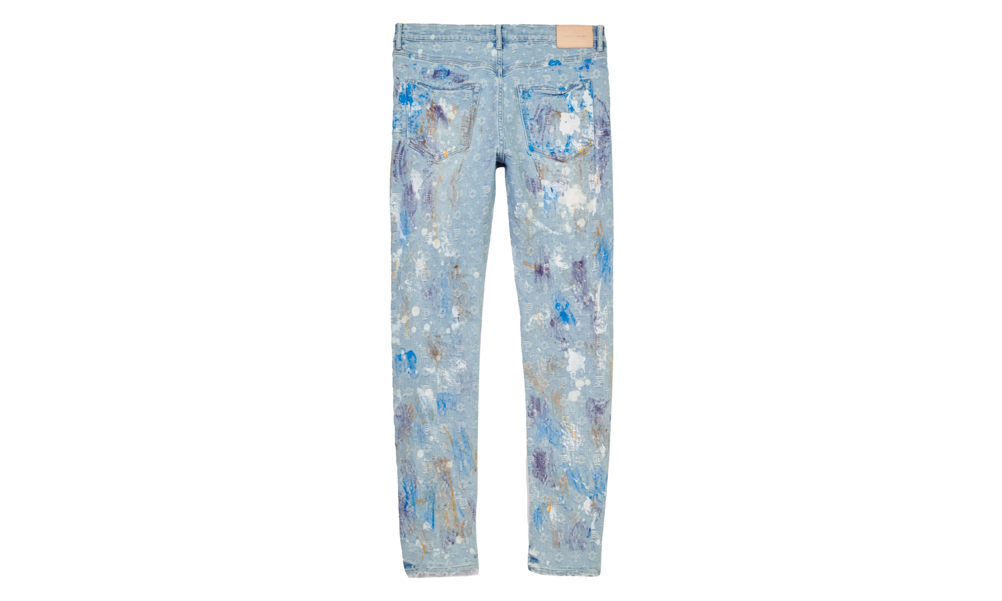 Paint Over Jacquard Monogram Jeans P001 LBPJ222