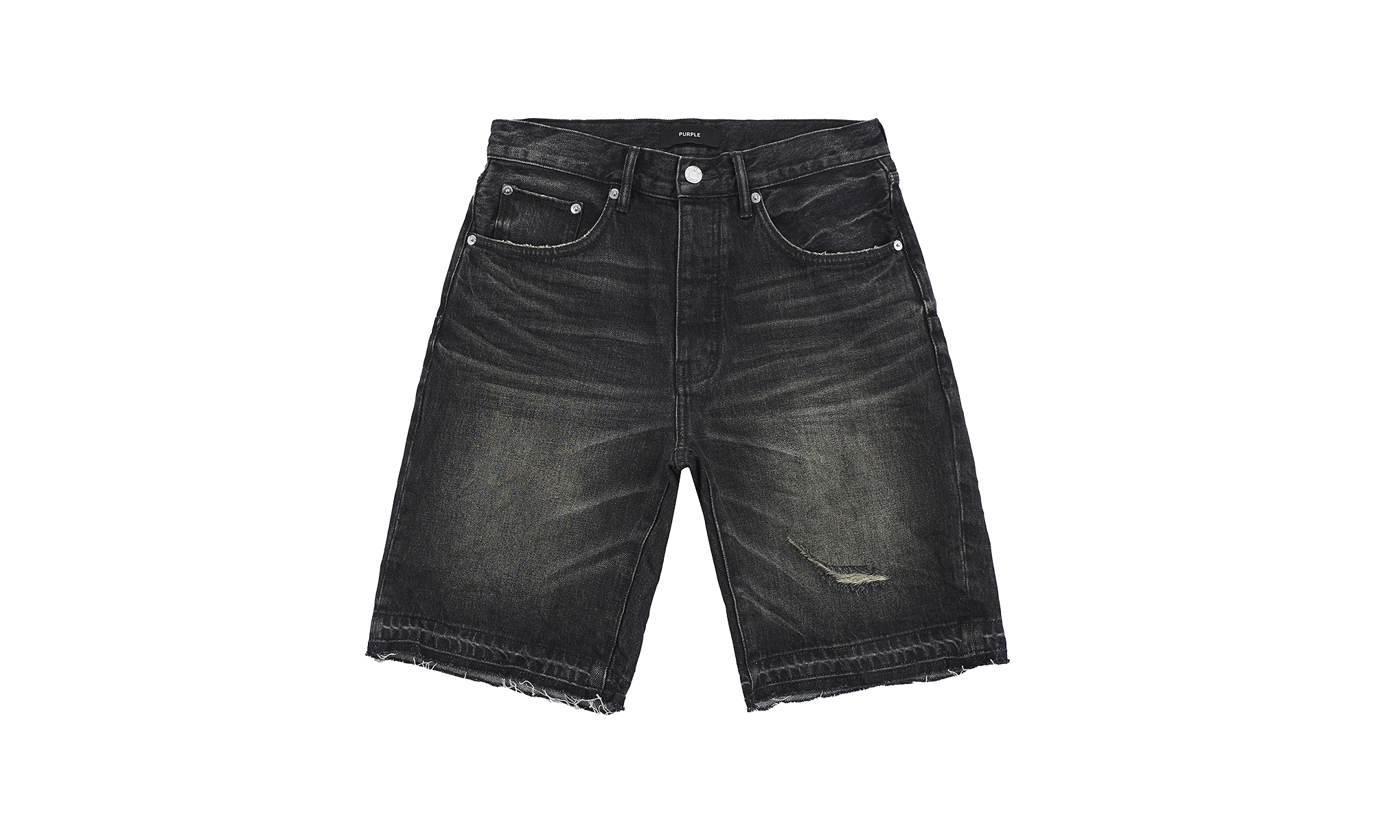 Smoke Worn Vintage Short "Black" P059 SWVB325