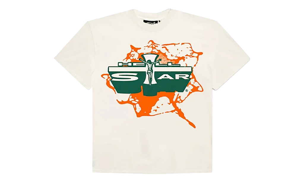 Jesus Emblem T-Shirt "White/Orange" HSR048