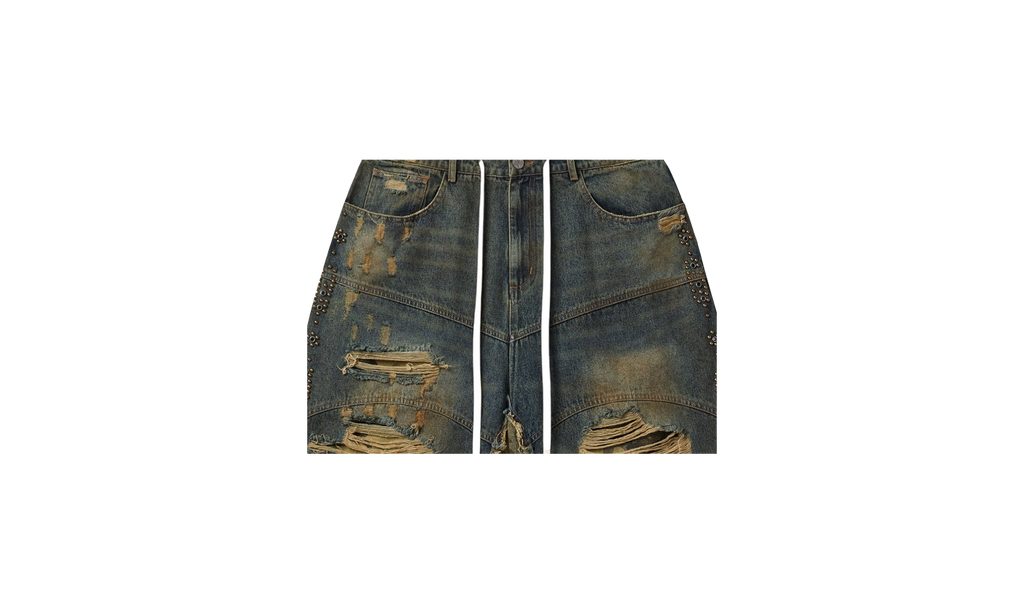 Sports DIV Black Pearl Denim Shorts "Desert Camo Combo" WTDK69KD