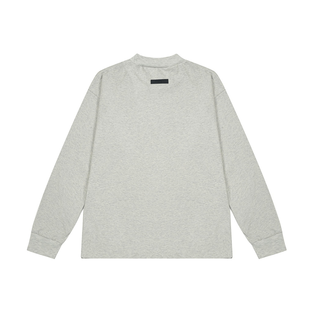 Fear of God Essentials 24SS Silicone Logo Knit Tee - Desert Wheat