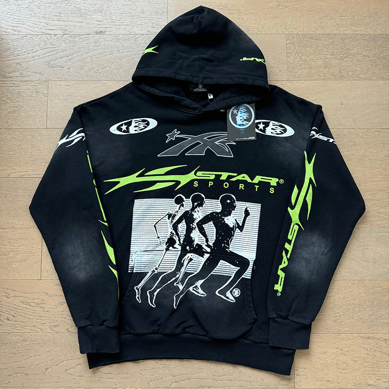 Hellstar Records Graphic Hoodie & Sweatpants Matching Set