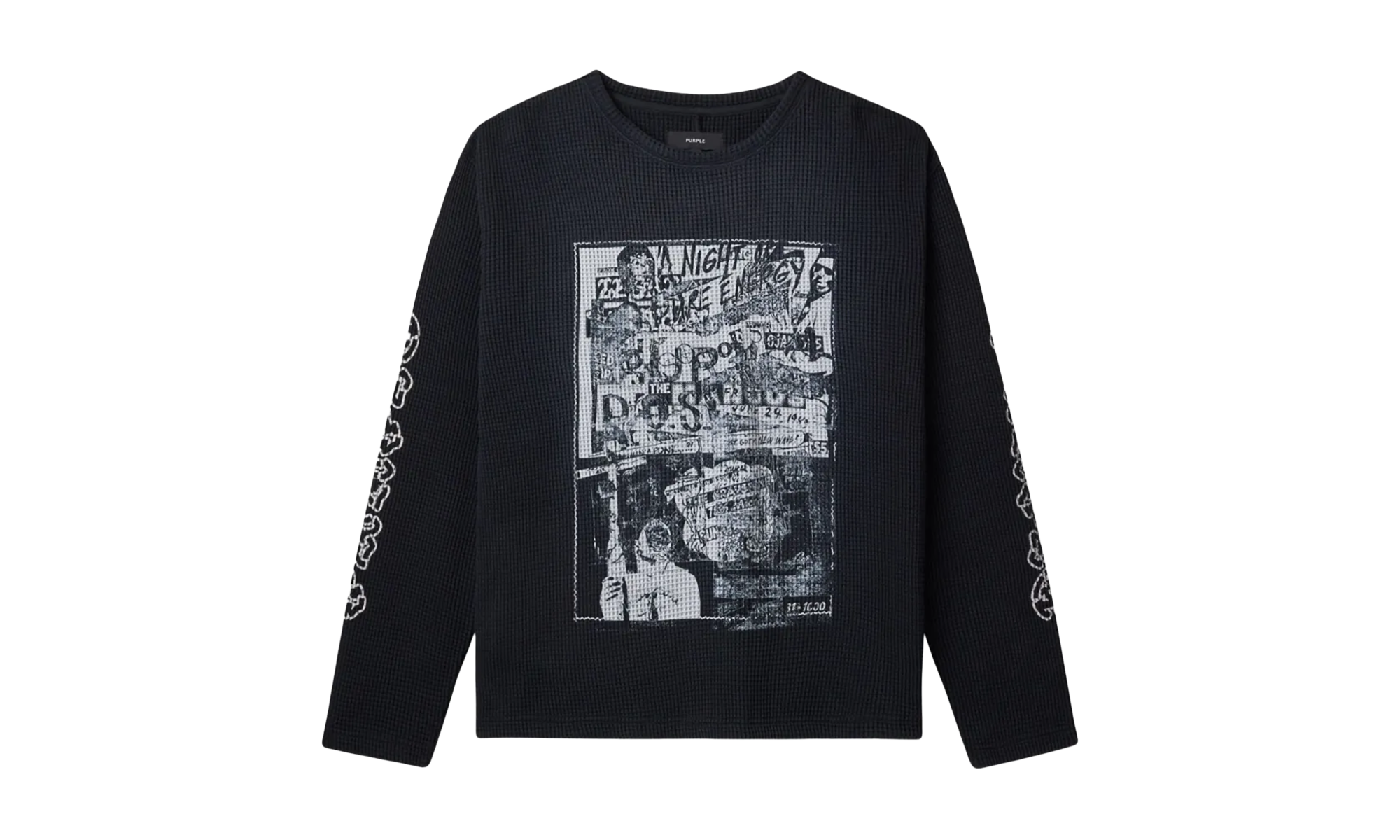 New Wave Waffle Knit "Black" M1070 WBHS425
