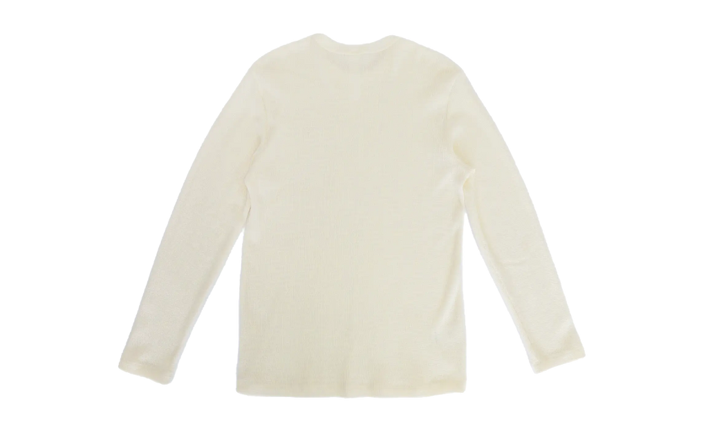 Waffle CH Logo Embroidered Long Sleeve "White" CHRM0511