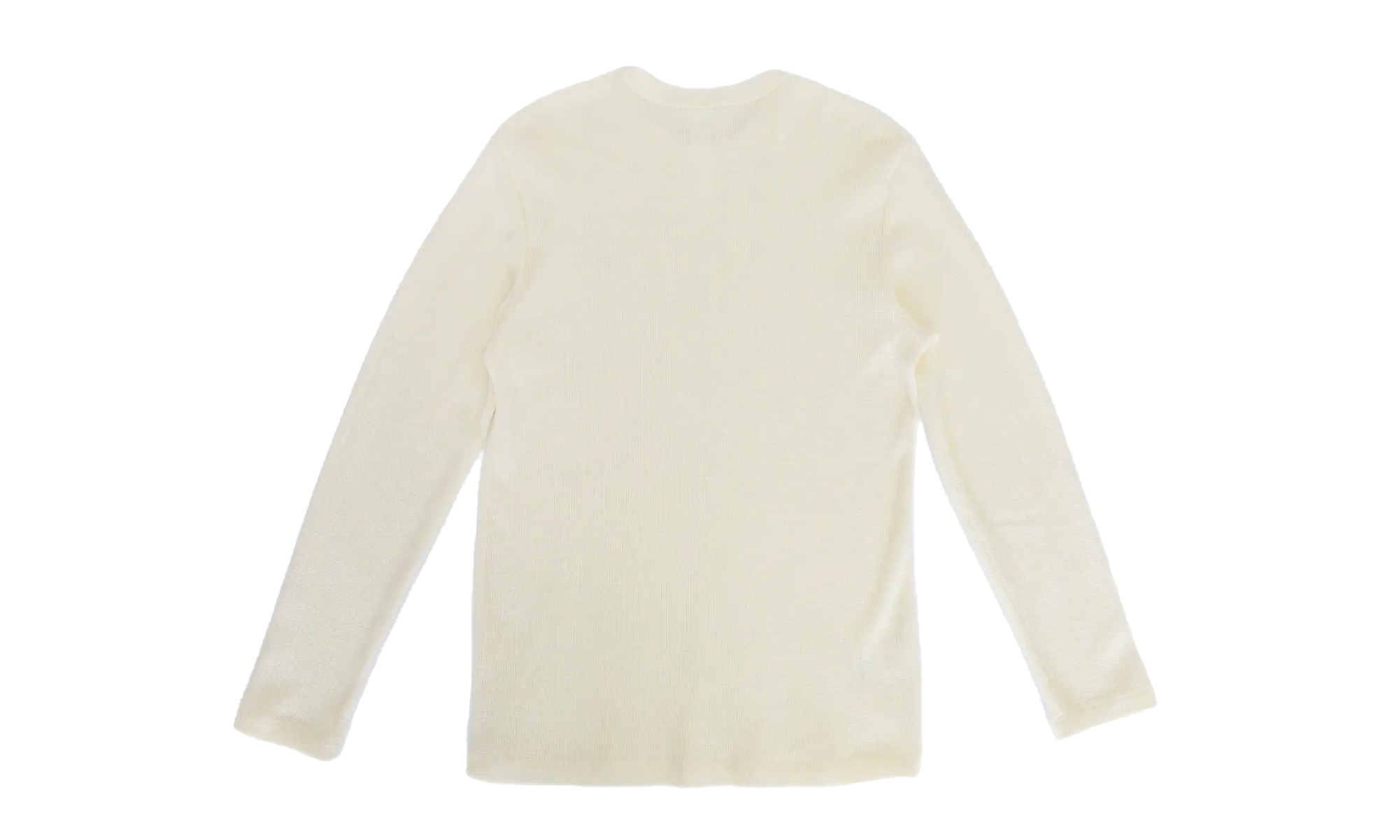 Waffle CH Logo Embroidered Long Sleeve "White" CHRM0511