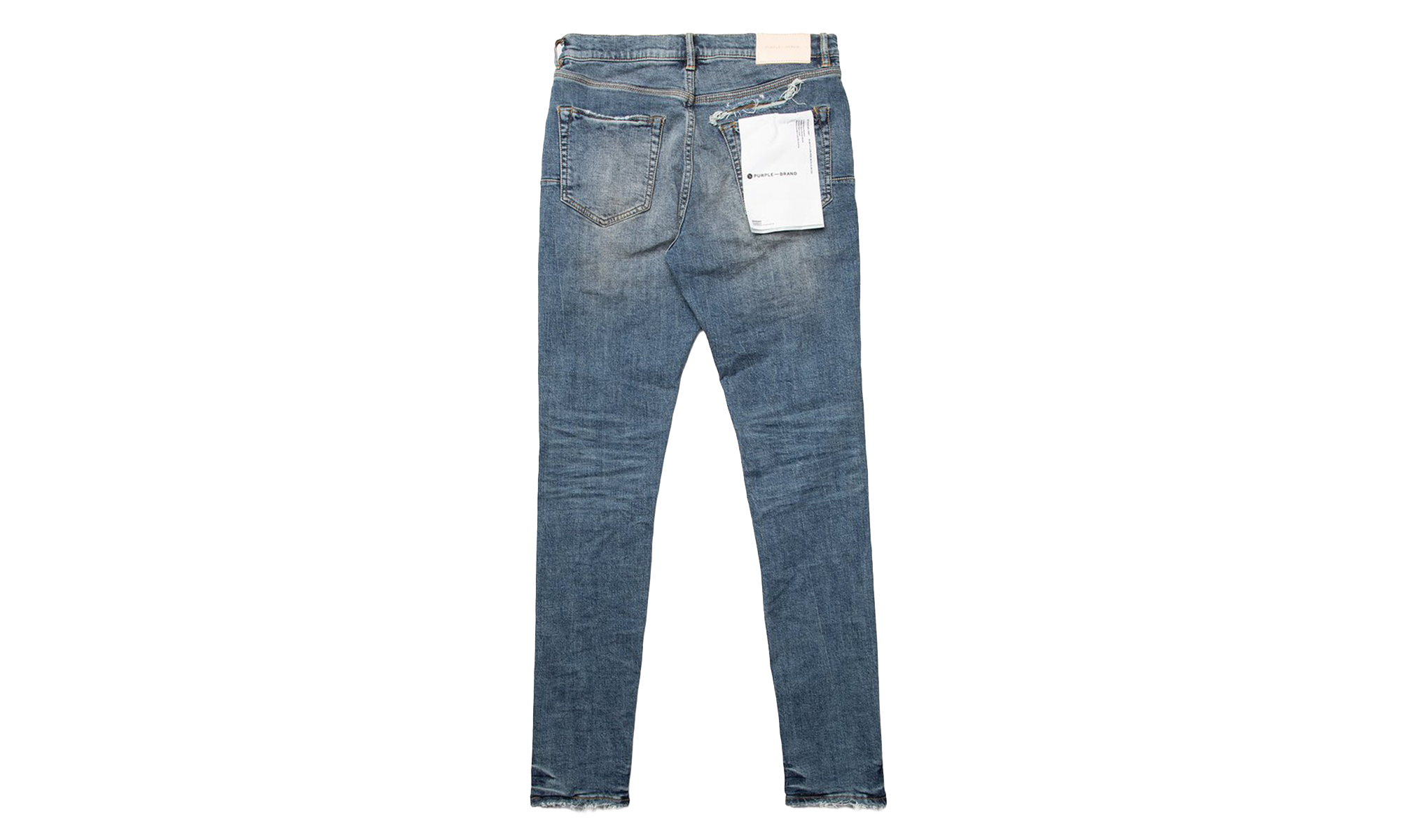 Slim Fit Low Rise Jeans "MID INDIGO/CAMO REPAIR" P001 MICR122