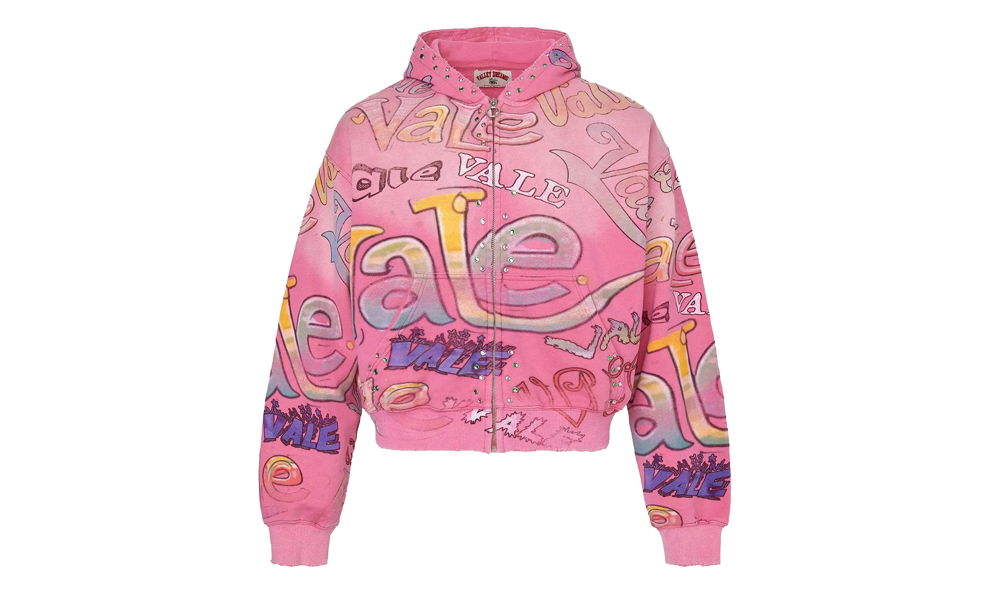 Bubblegum Zip Up Jacket "Pink" VAL173