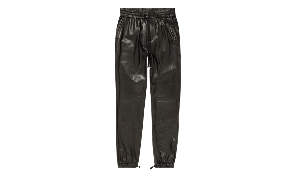 Leather Jogger Pants "Black" ALJPB