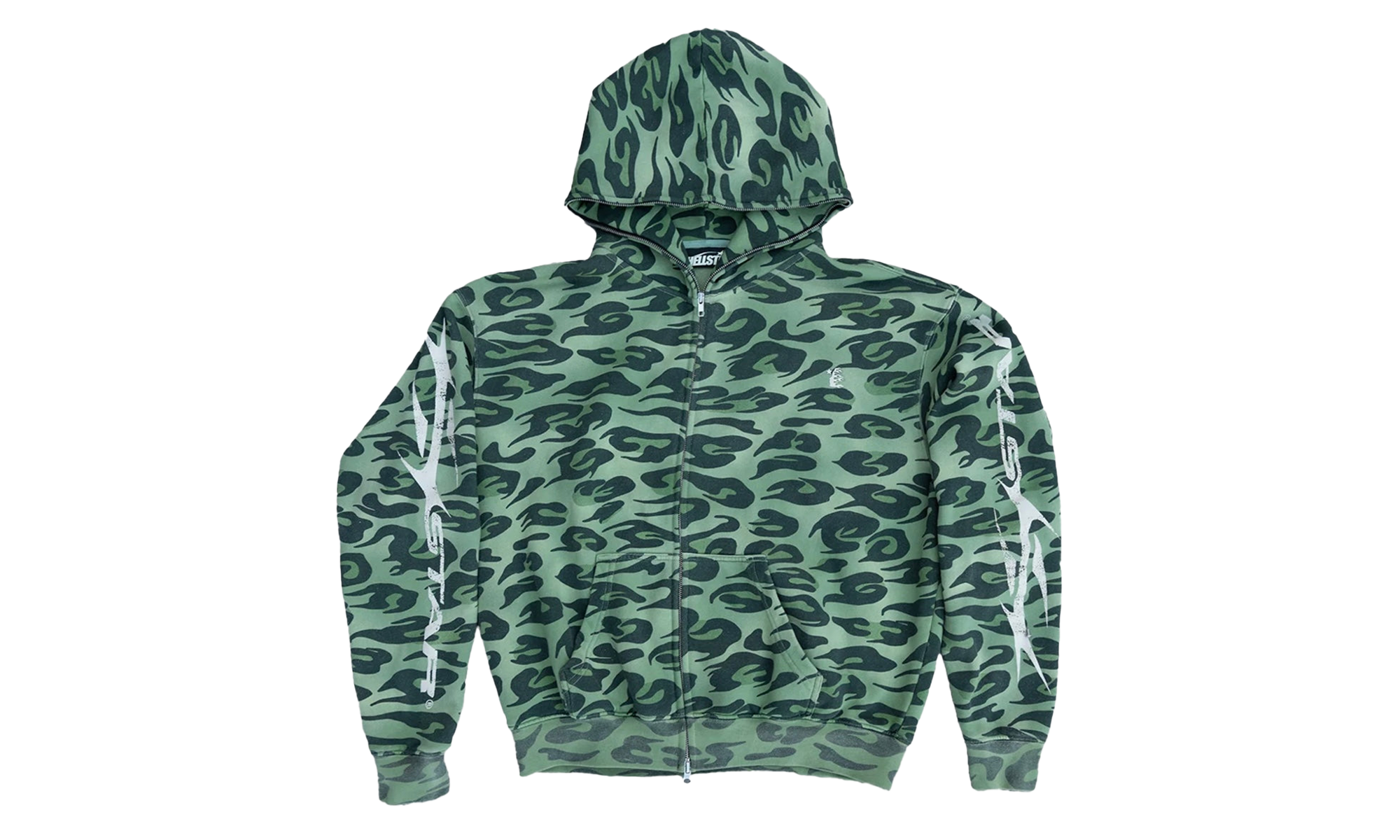 Cheetah Zip-Up Hoodie "Green" HSR070
