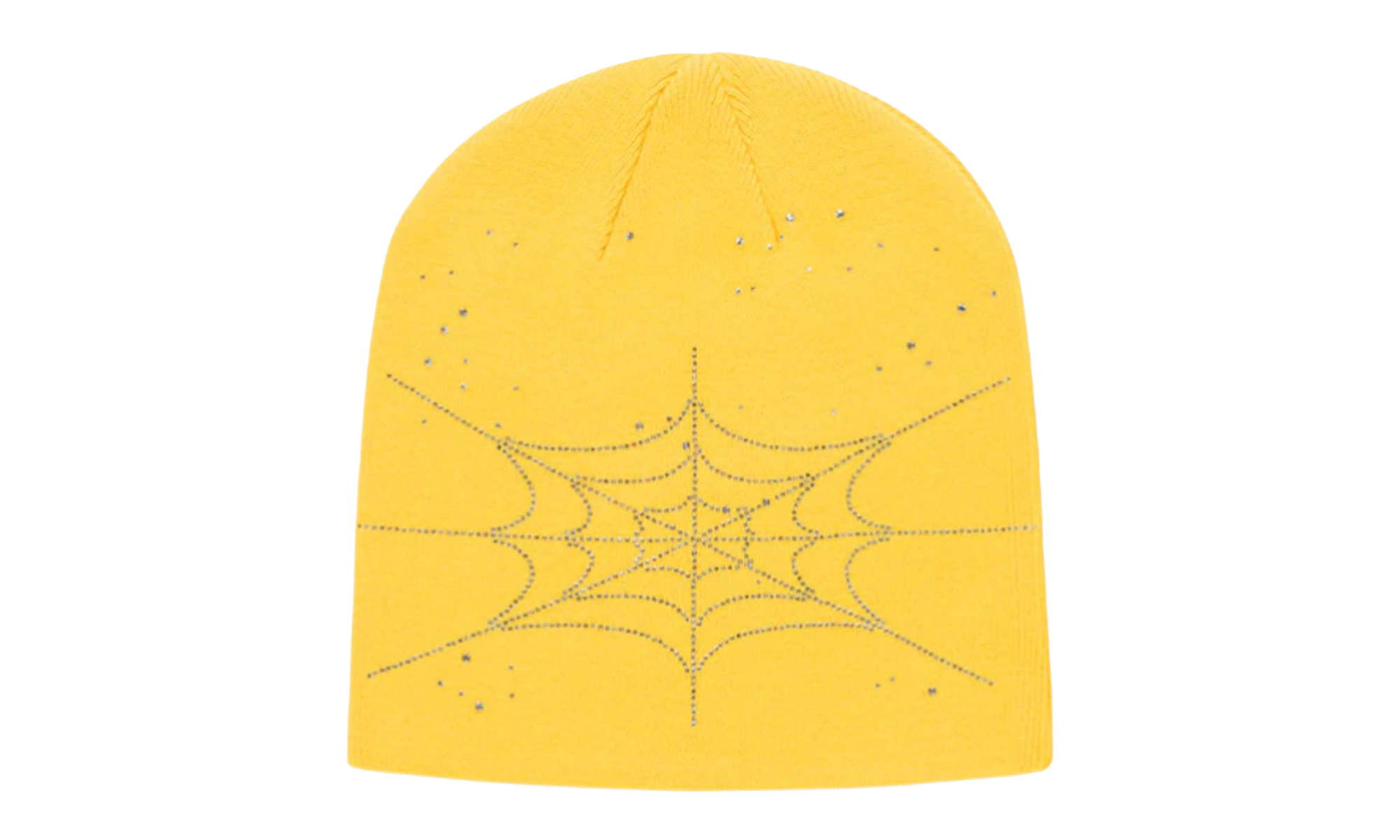 Rhinestone Skully Beanie "Yellow" SP5der370