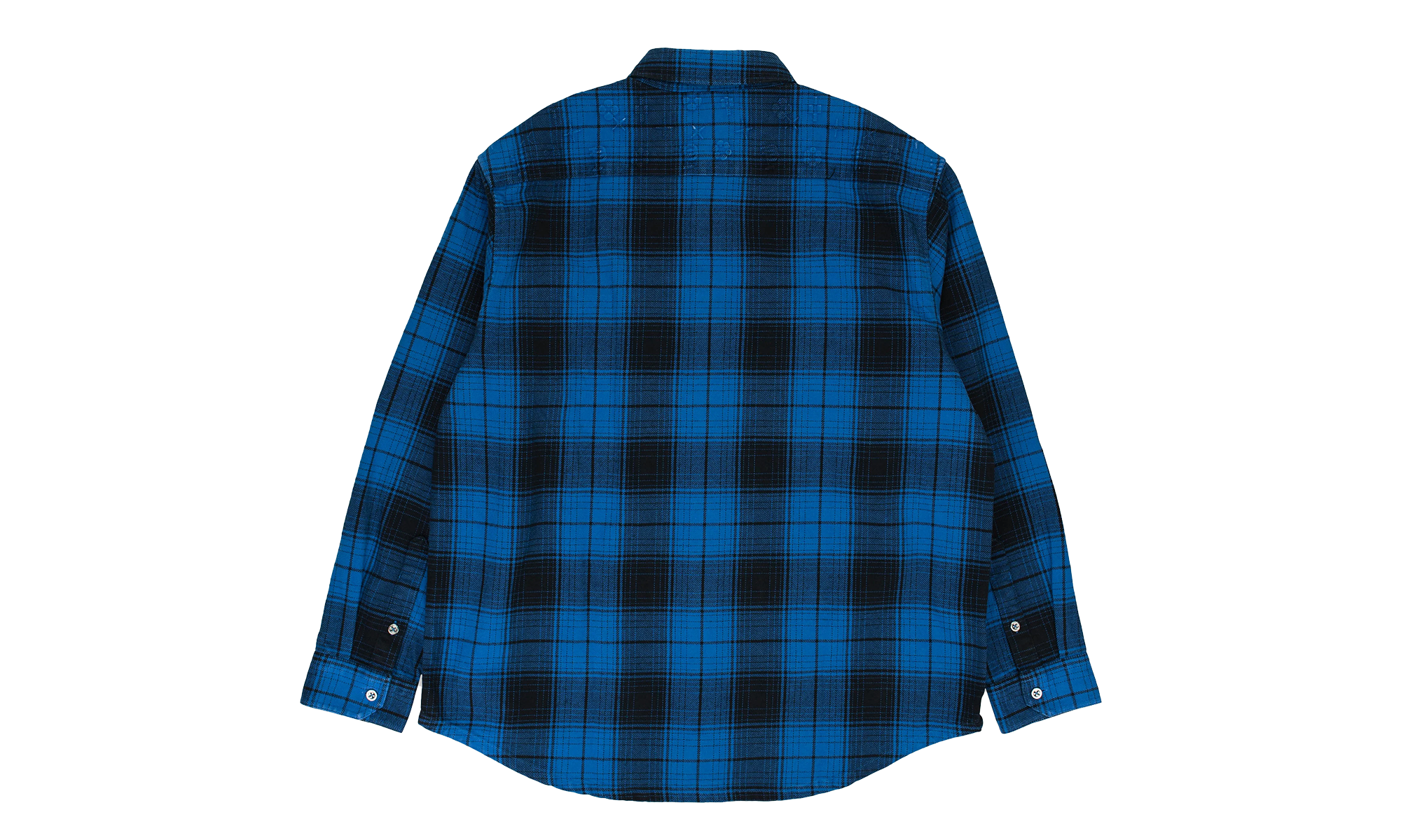 PLAID FLANNEL LS SHIRT CASUAL BUTTON-DOWN SHIRTS "Blue" PRP XTPS 0020
