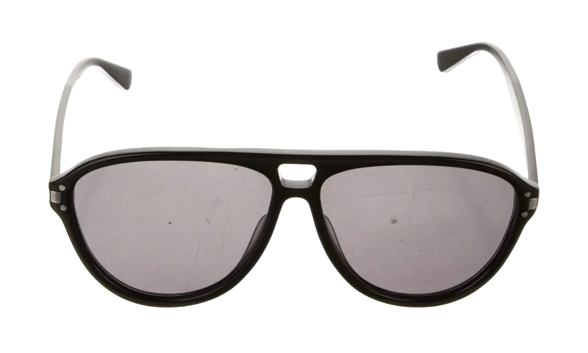 Aviator Logo Sunglasses "Black / Black / Silver" XA41764AC BBS