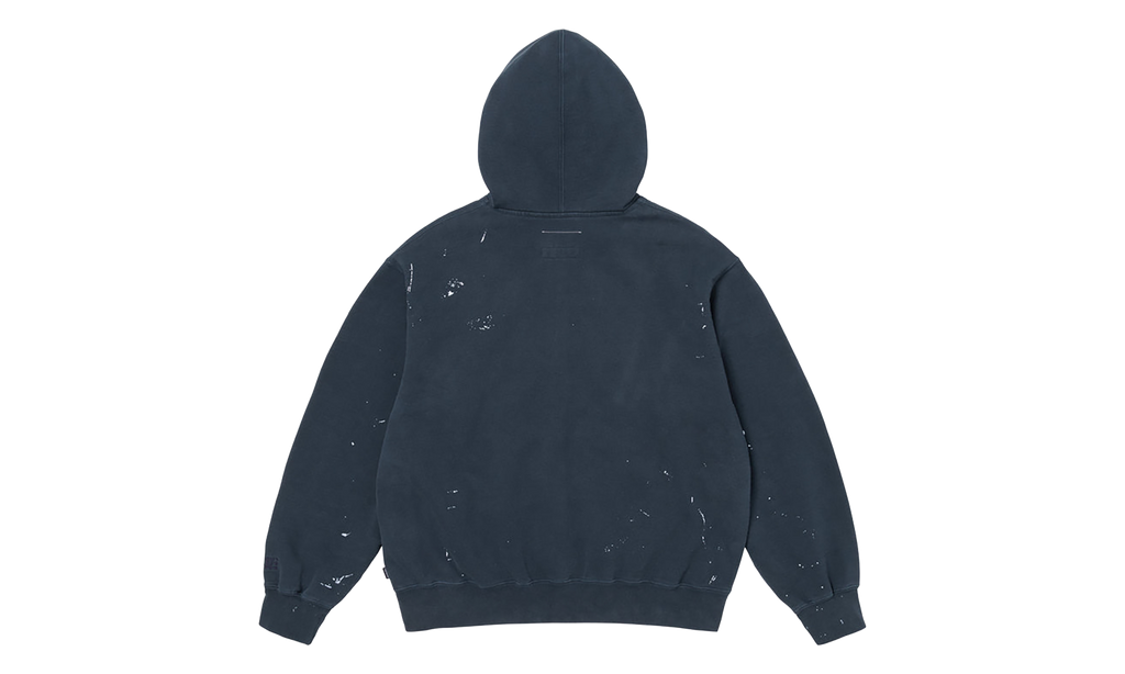 MM6 Maison Margiela Box Logo Zip Up Sweatshirt "SS26 - Navy" SU27170