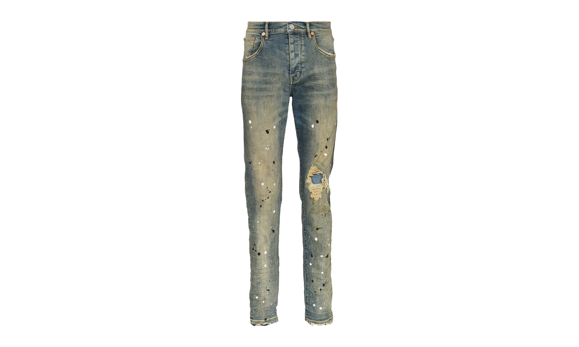 Slim Fit Jeans Low Rise With Slim Leg "Mid Indigo" P002 MID