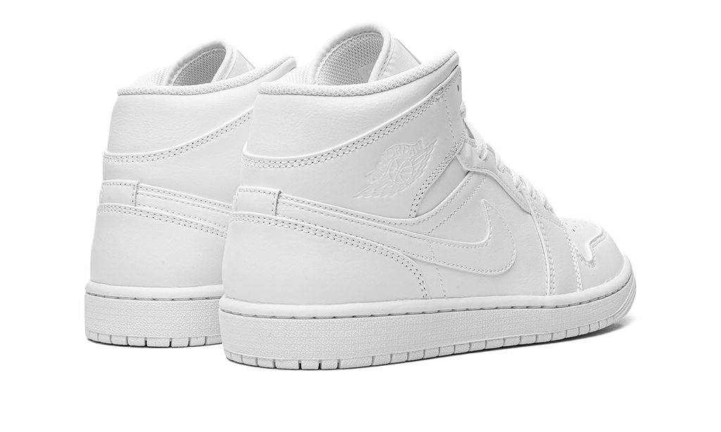 Air Jordan 1 Mid "Triple White" 554724 130