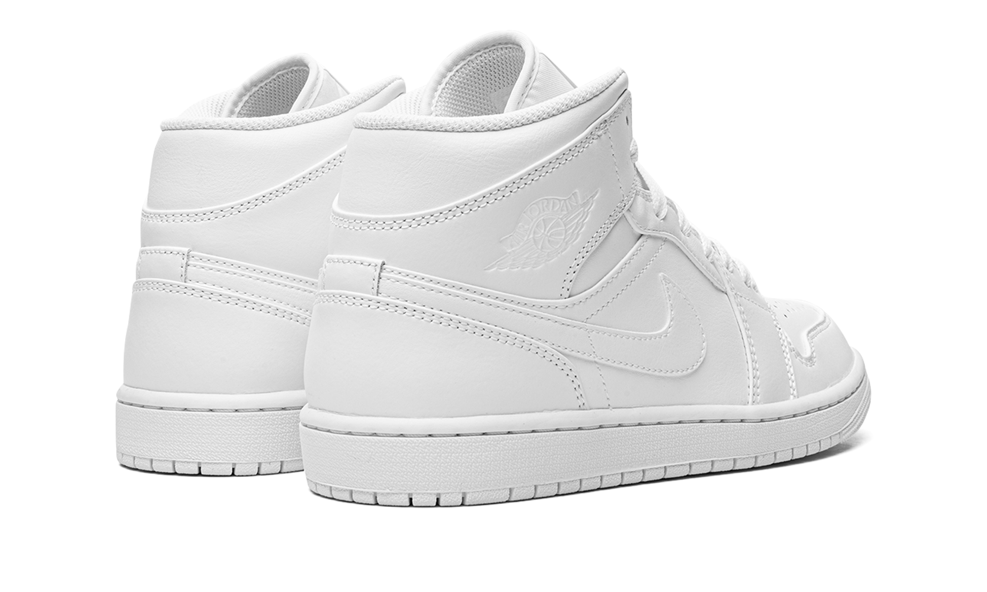 Air Jordan 1 Mid "Triple White" 554724 130