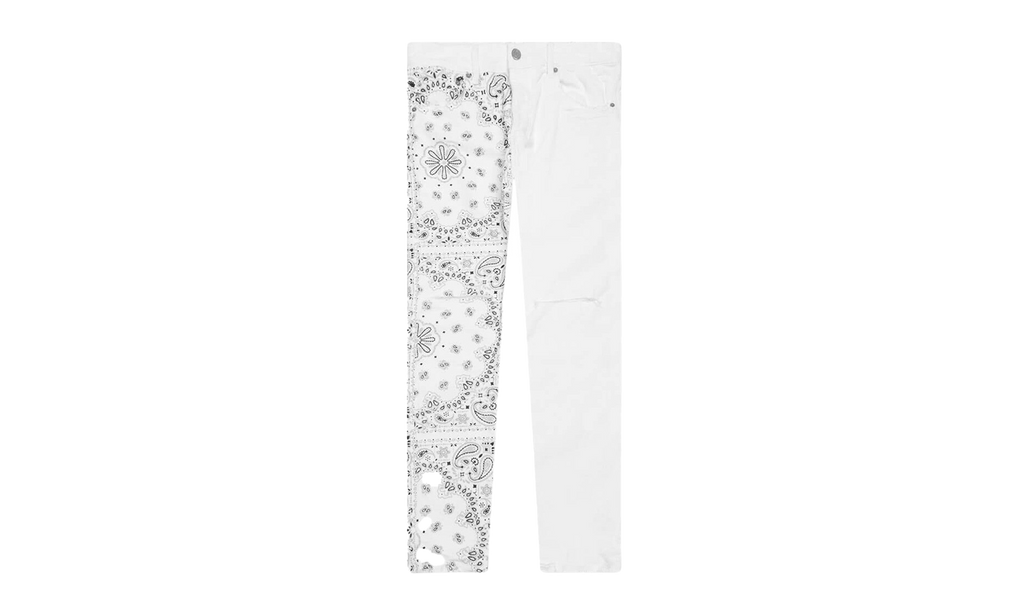 Slim Fit Low Rise Slim Leg Jeans "Corduroy Bandana Print" P001 CBPE222
