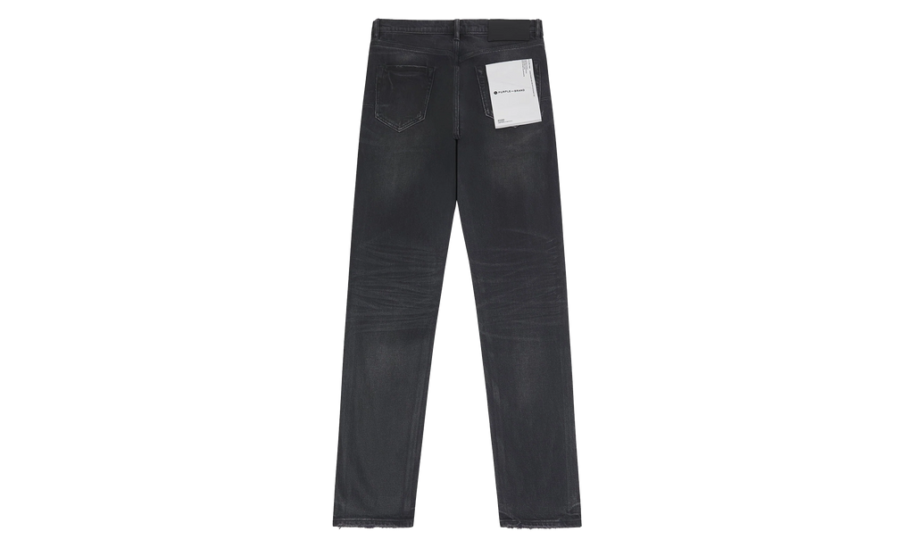 Double Dip Coated Straight Leg Denim "Black" P005 DDCV125