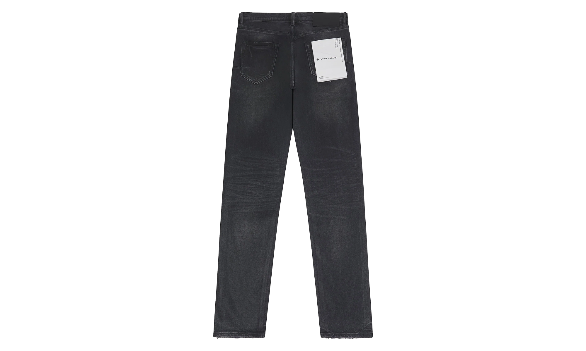 Double Dip Coated Straight Leg Denim "Black" P005 DDCV125