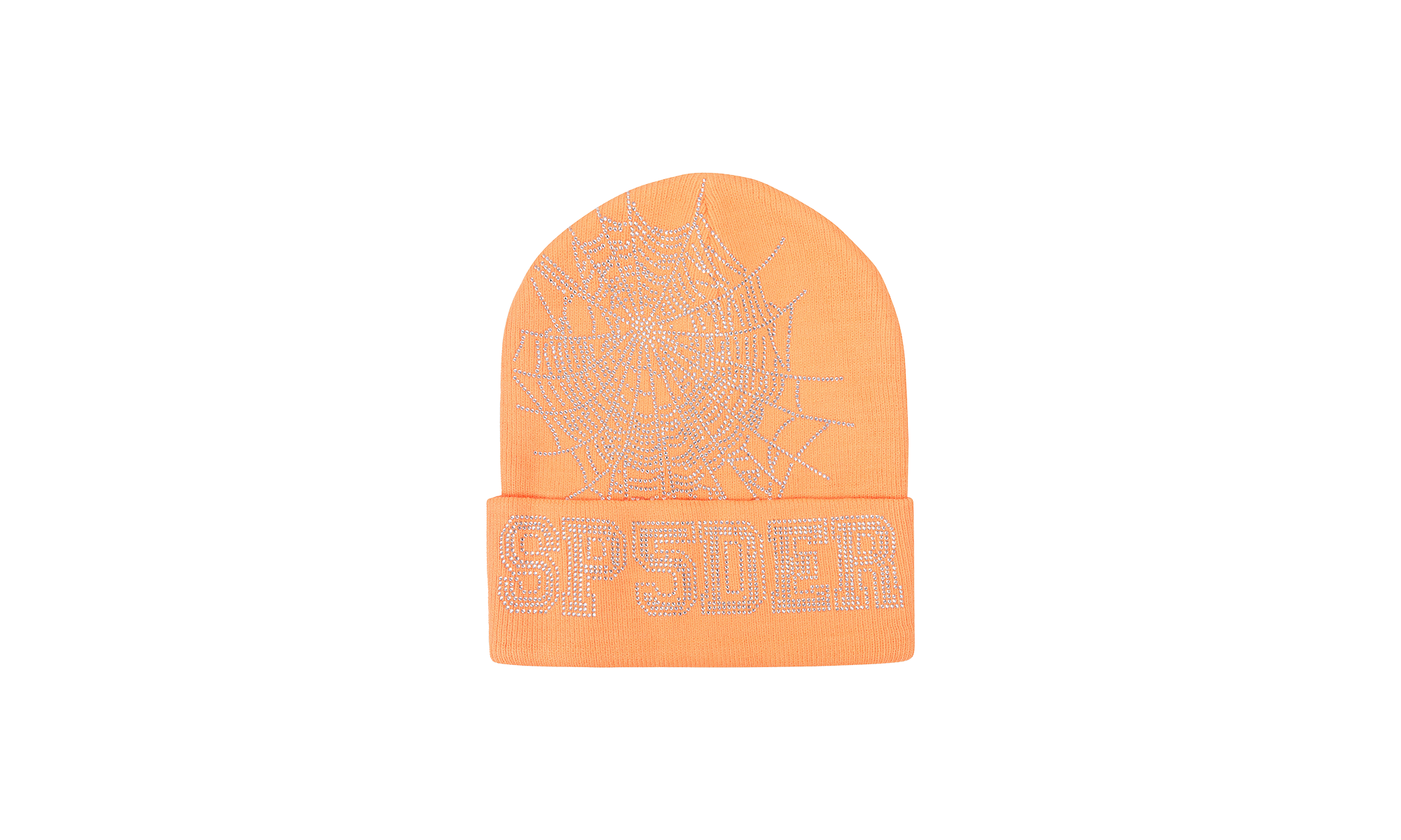 Rhinestone Web Beanie "Orange" SP5der128