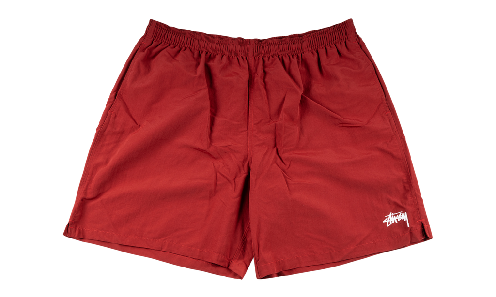 Basic Logo Water Short "Red" STUS432