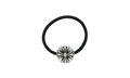 Cross Ball Button Hair Elastic "Silver" CHRM0515
