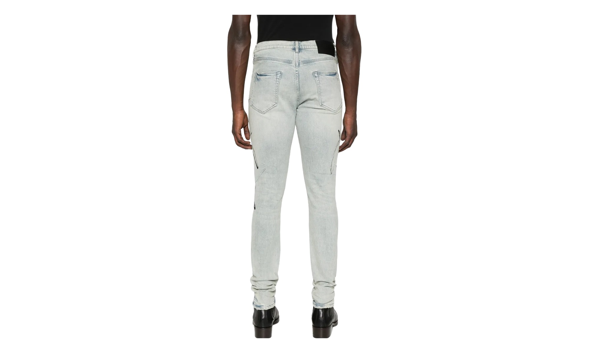 P001 Skinny Double Script Jeans "Blue" P001 SDPL425