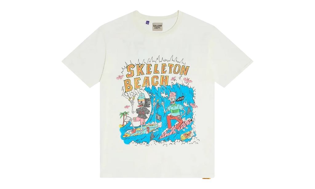 Skeleton Beach Surf Tee "Light Archival White" GD054