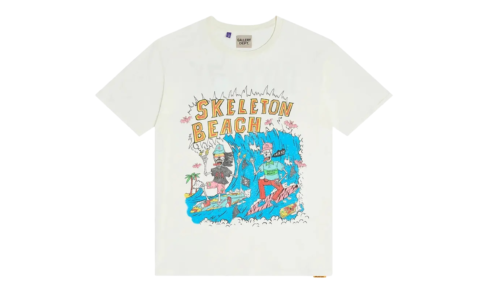 Skeleton Beach Surf Tee "Light Archival White" GD054