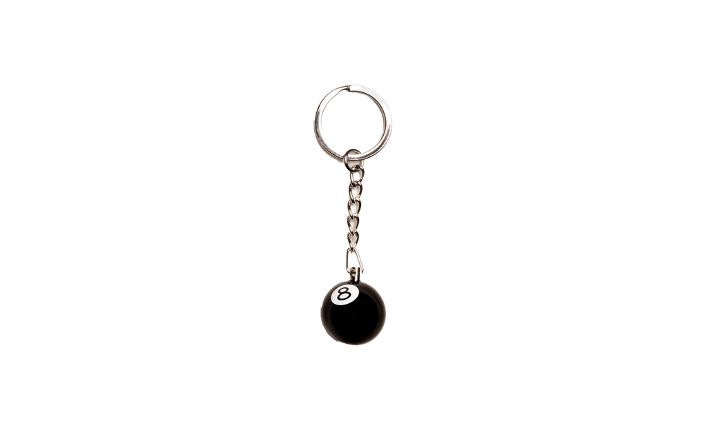 8 BALL KEYCHAIN "Silver" STUS110