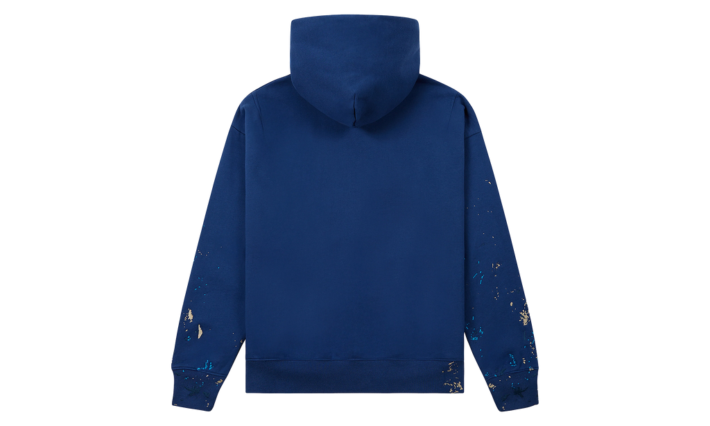 Sequin Splatter Paint Hoodie "Blue" P401 MFNZ425