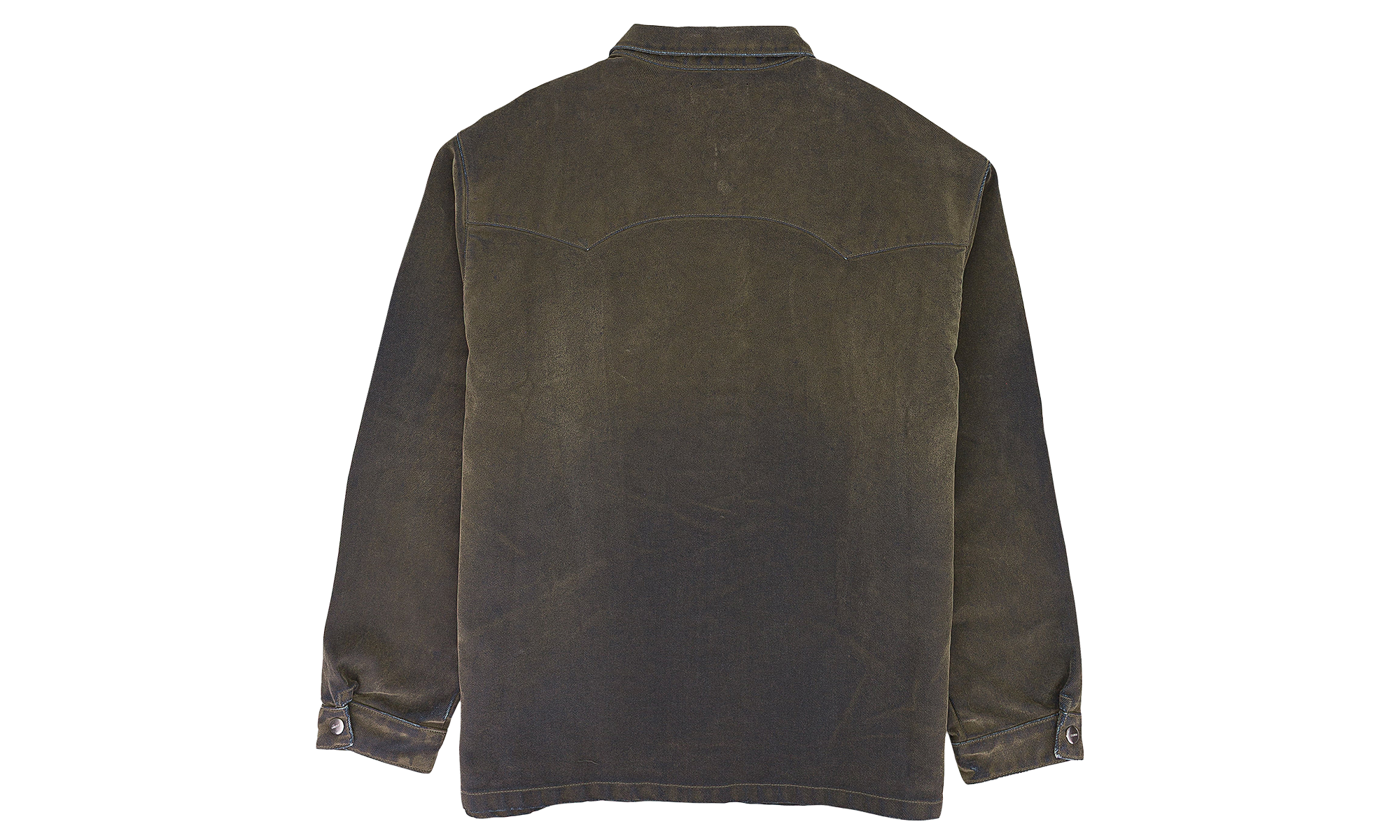 LS FLOCKED SHIRT JACKET DENIM JACKETS "GREEN" PRP XOTW 0044