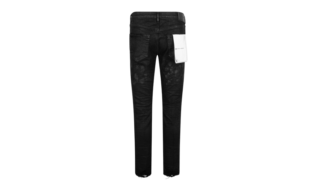 Slim Fit Jeans Low Rise With Slim Leg "Black Oil Spill" P001 BOP