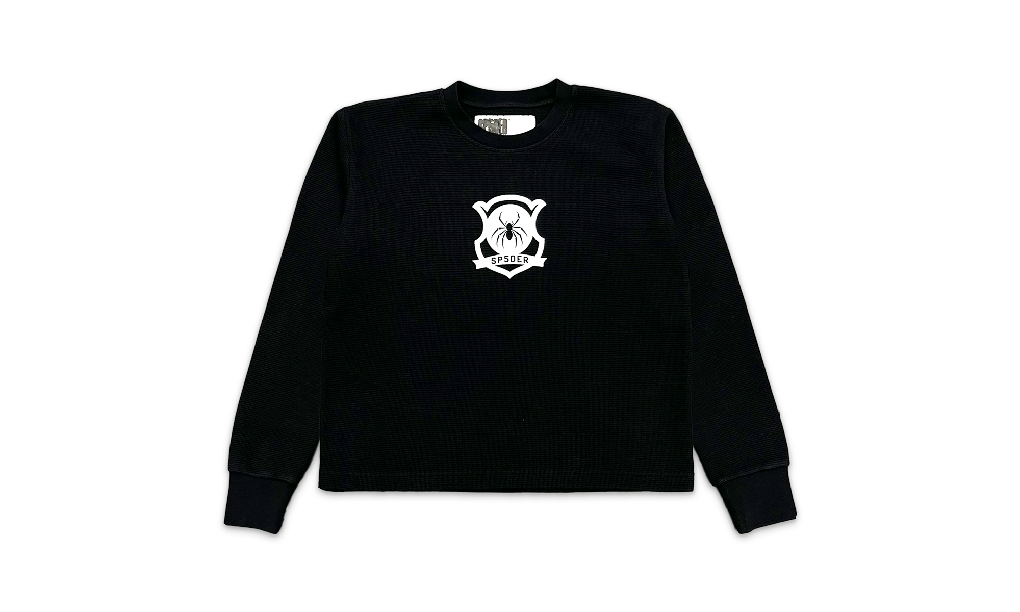 Waffle Knit Top "Black" SP5der261