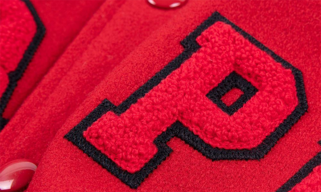 CLASSIC WOOL LEATHER BOMBER "Red" P321 GRWL923