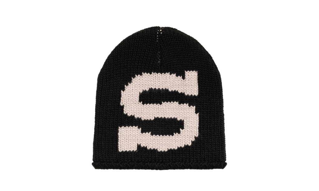 KNIT SKULLCAP BURLY S "Black" STUS271