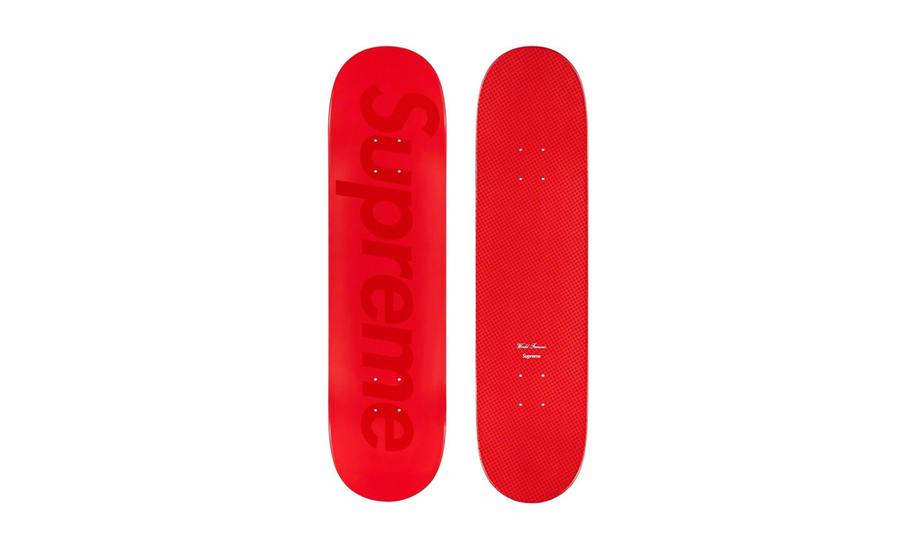 Tonal Box Logo Skateboard Deck "Red" SU26417