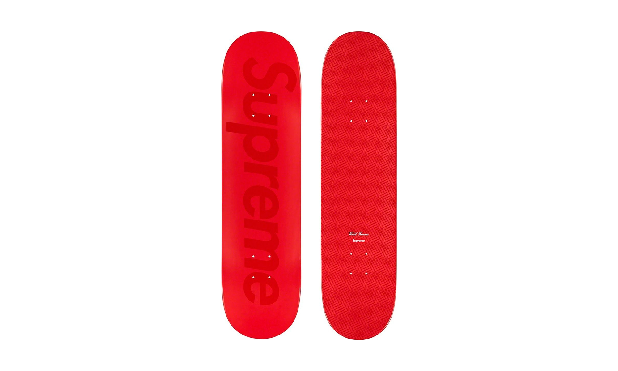 Tonal Box Logo Skateboard Deck "Red" SU26417