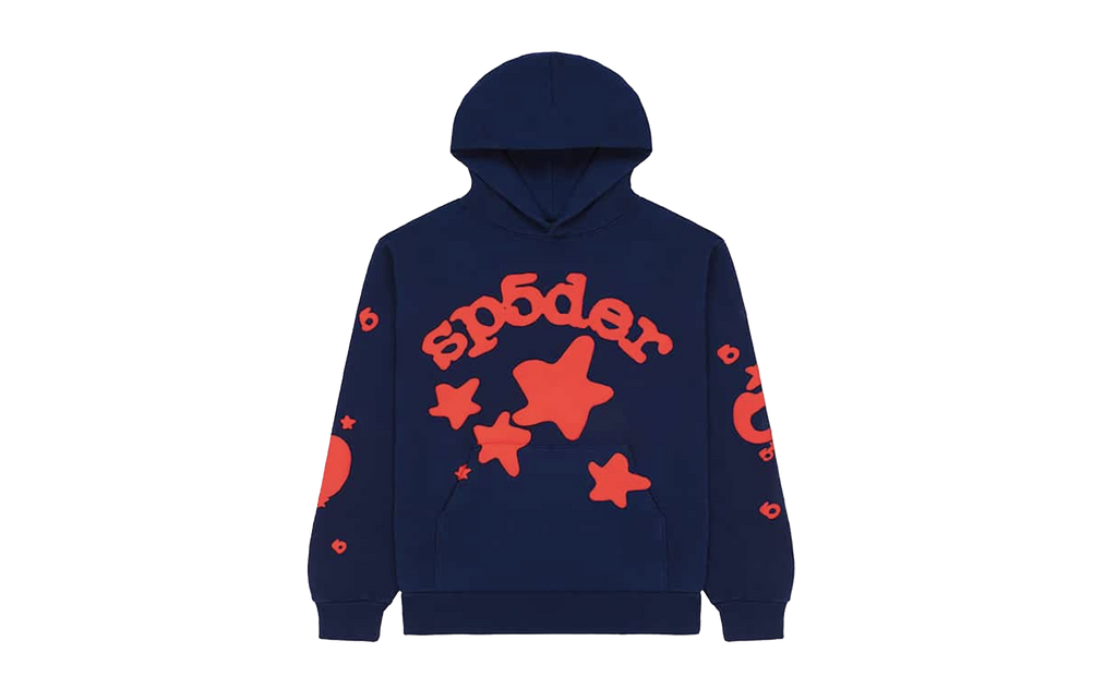 Sp5der Beluga Hoodie "Navy" M01SS001BGNR