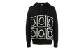 Logo-Intarsia Knitted Hooded Sweatshirt "Black" MON10