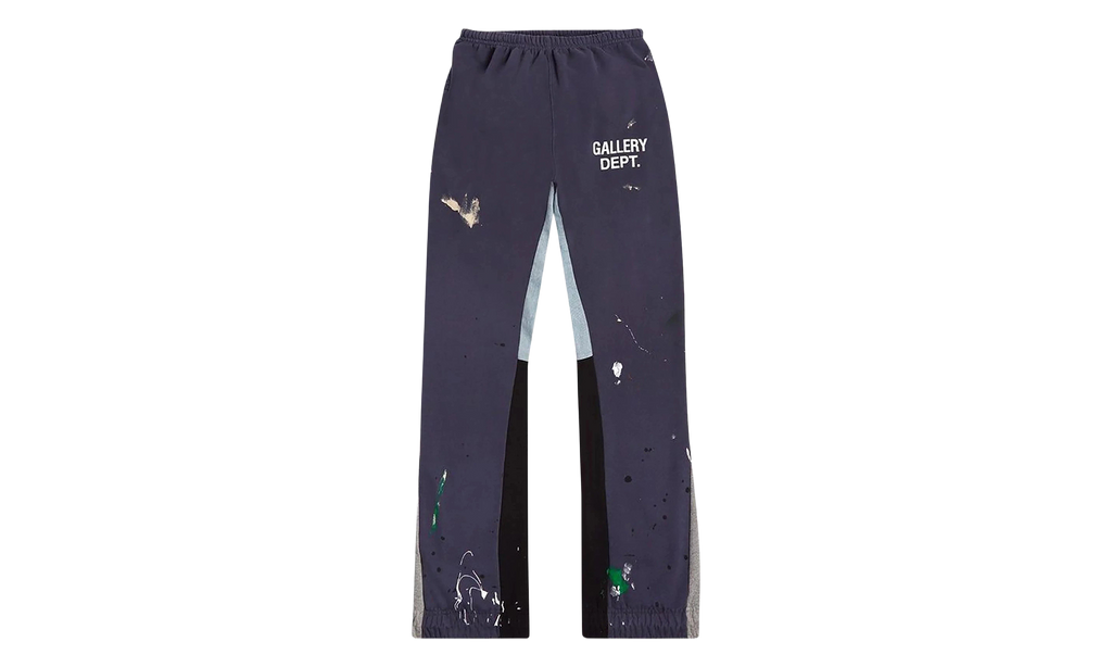 Painted Flare Sweatpants "Navy" GD030