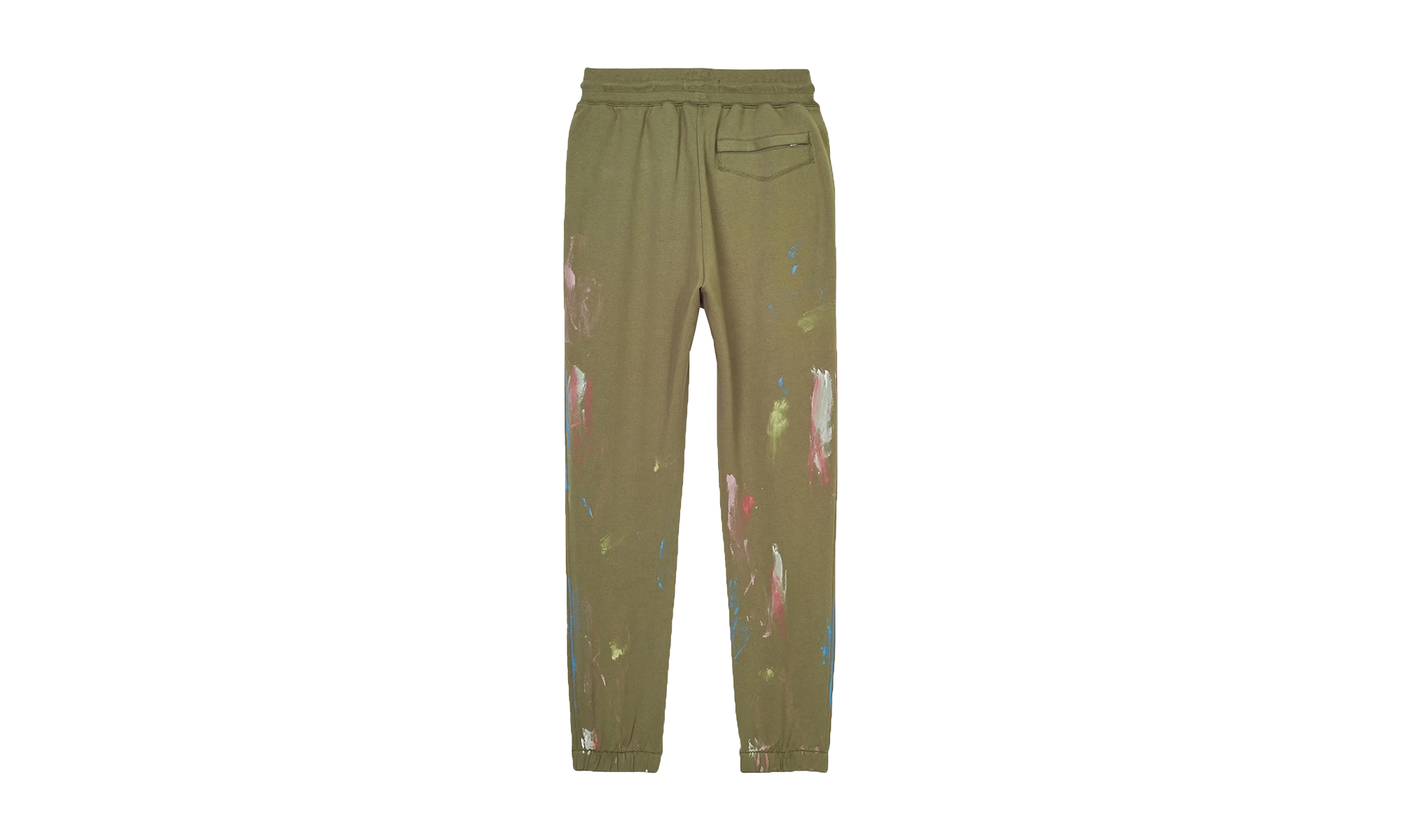 French Terry Stencil Paint Joggers "Green" P412 FMSJ222