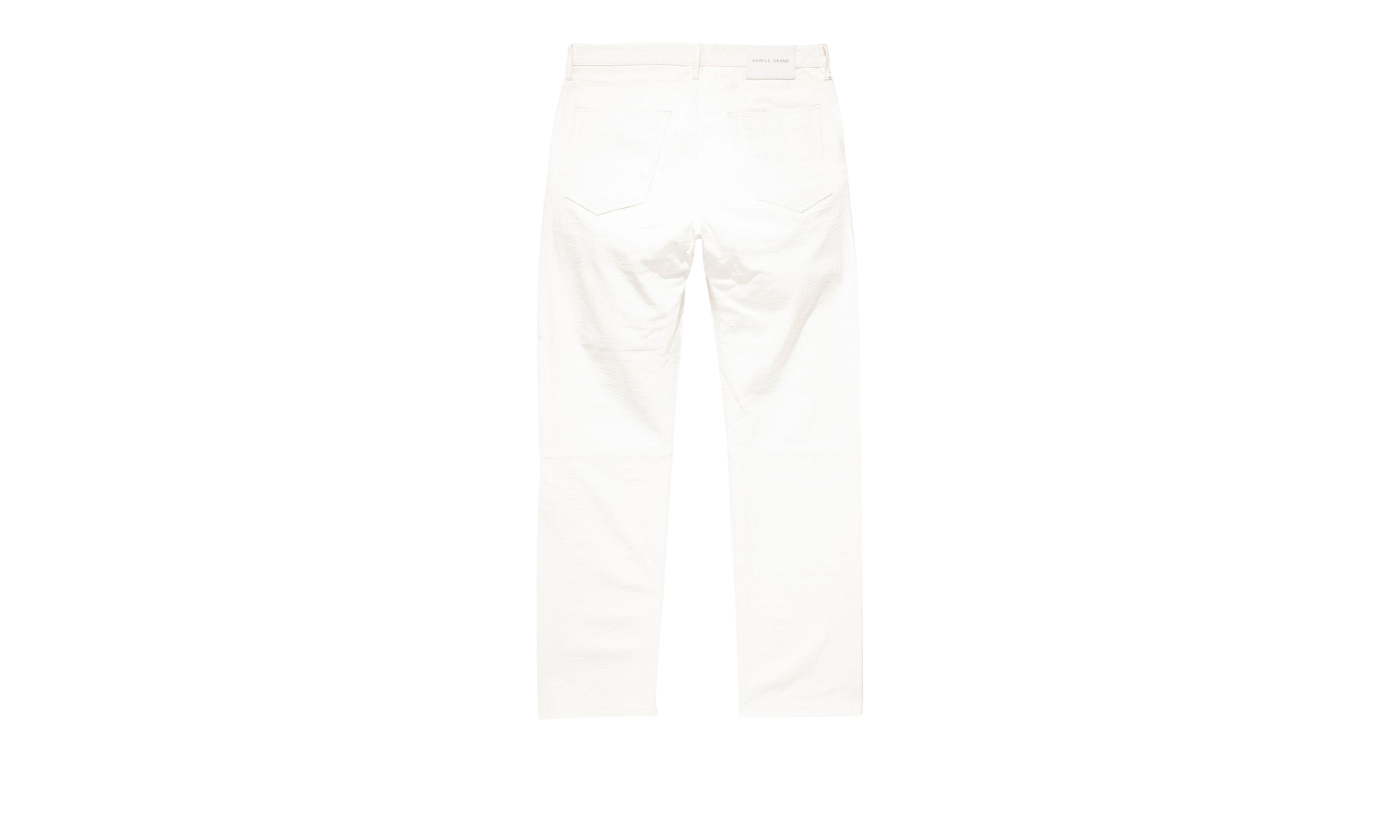 LEATHER RELAXED FIT PANT "White" P011 LBWP223