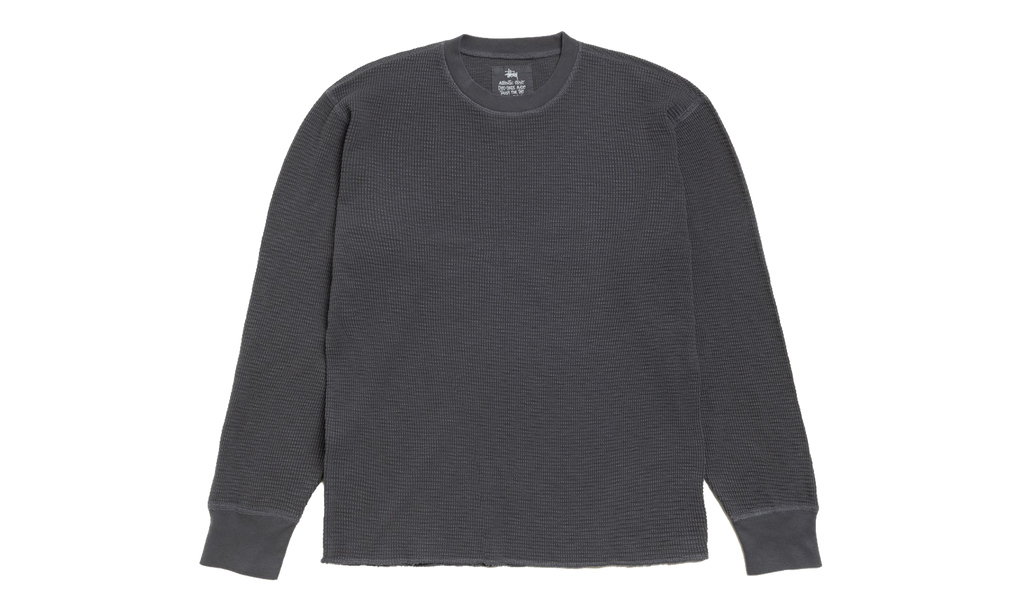 PIGMENT DYED LS THERMAL "Faded Black" STUS405